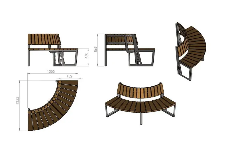 Amant penkki selkänojalla, kaarimoduuli.webp