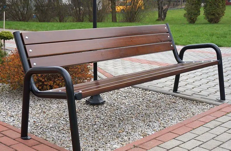 Säde puistonpenkki, selkänojalla, 1500/1800 mm