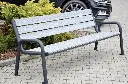 Säde puistonpenkki, selkänojalla, 1800 mm, komposiittipuu