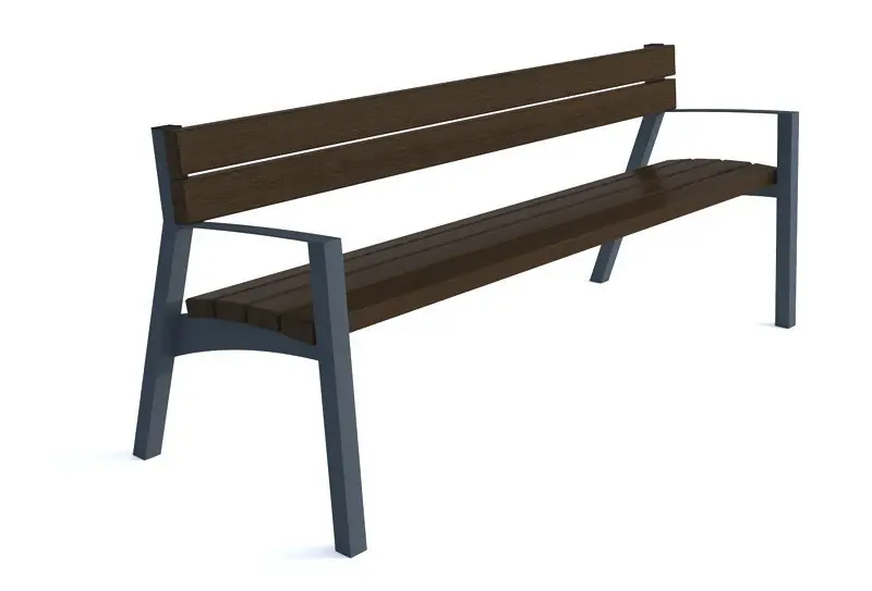 Asteria puistonpenkki, selkänojalla, 1800 mm  