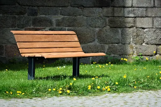 Nisha puistonpenkki, selkänojalla, 1800 mm 