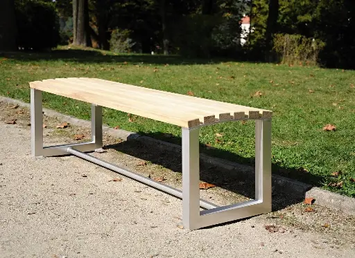 [LON2] One puistonpenkki, selkänojaton, 1800 mm 